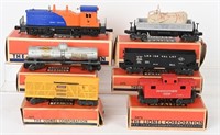 LIONEL611 SWITCHER ENGINE & 5 CARS w/ BOXES
