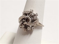 14K White Gold Diamond Ring