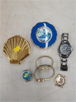 Various Watches & 2 Compacts