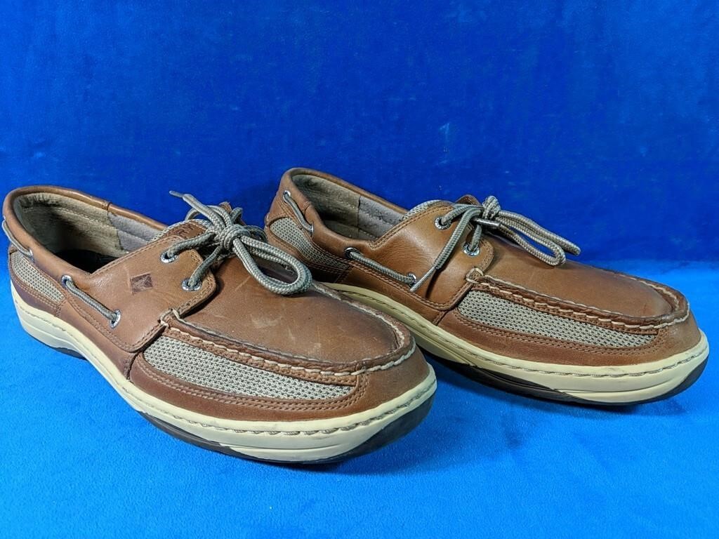 Like New "Sperry" Top Sider Tan Leather boat