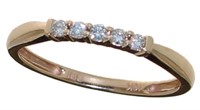 10kt Rose Gold Diamond Designer Ring