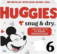 HUGGIES DIAPERS SIZE 6 - 104 PACK DIAPERS