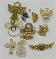 10 Angel Pin Brooches