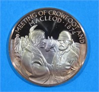 Sterling Silver RCMP History Medallion 34.0 g