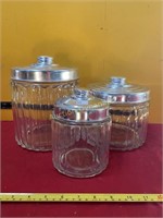 Vintage Canister Set or Candy Jars