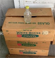 Three vintage boxes of White House apple cider