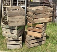 Lot of six apple crates includes a National Fruit