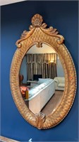 Hanging Decorative Oval Wall Mirror (33” x 53”)