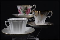 Bone China Tea Cups, Grafton, Adderley, Royal
