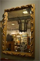 Mistletoe style gilt framed mirror
