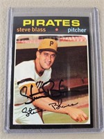 1971 Steve Blass Signed Baseball Card