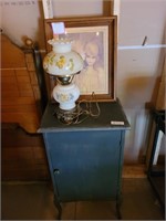 MUSIC STAND , LAMP, "A LITTLE KISS" BY MARGRET