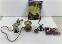 Lot of Worlds Fair items 1933 night light