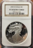 2005-W American Silver Eagle (PF70 UCAM NGC)