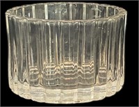 Ribbed Glass Bowl