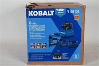 KOBALT 6 Gallon Pancake Air Compressor 3 Tool NIB