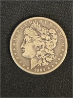 1884-O MORGAN SILVER DOLLAR