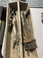 Rustic tool box and miscellaneous tools