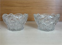 Vintage American Brilliant Cut Glass Bowls