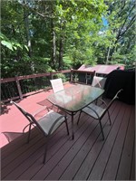 Outdoor table & 4 chairs