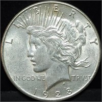 1928-S Peace Silver Dollar, Better Date, High