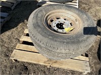 2-235/85R16 tires & rims