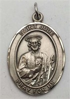 Sterling Silver Religious Pendant