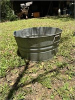 Galvanized Metal Wash Tub