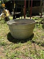 Galvanized Metal Wash Tub