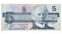 Bank of Canada 1986 $5 UNC  (HNA)