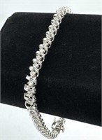 14k White Gold Diamond Tennis Bracelet