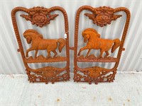 Cast Decorative Horse Panels