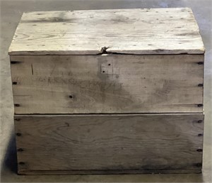 (MN) Wood Storage Box , 13x12x18