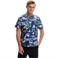 SSLR Men's Flamingo Hawaiian Shirt