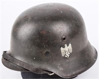 WWII German Combat Helmet M40 With Decal