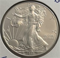 2012 BU American Silver Eagle