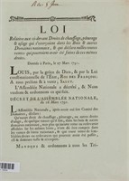 1791 French Forestry Rights Manuscript