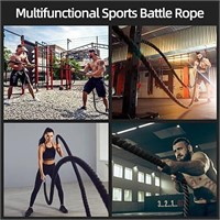 Outroad Battle Rope, 1.5" Diameter 30ft Poly Dacr