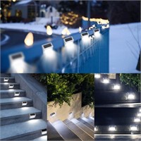 NEW! [10 Pack] EASTERNSTAR 4 LED Solar Step