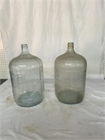 2 GLASS WATER JUGS