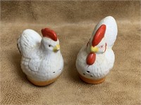 Vintage Hen and Rooster Salt and Pepper