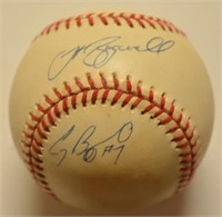 Jeff Bagwell Craig Biggio Autographed NL Baseball