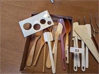 Wooden Spoons, Plastic Spatulas & Other