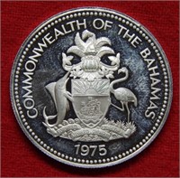 1975 Bahamas Dollar - Seashell Commem - Proof