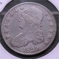 1829 BUST HALF DOLLAR VF