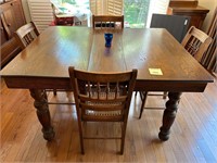 Sturdy Dining Table & Chairs