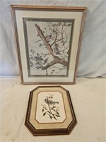 2 Vintage Bird Prints