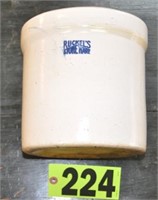 Ruckles 1-gal. stone jar, good condition