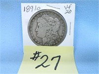1891o Morgan Silver Dollar VF-20
