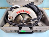 Porter cable 7 1/4 inch circular saw - powers on,